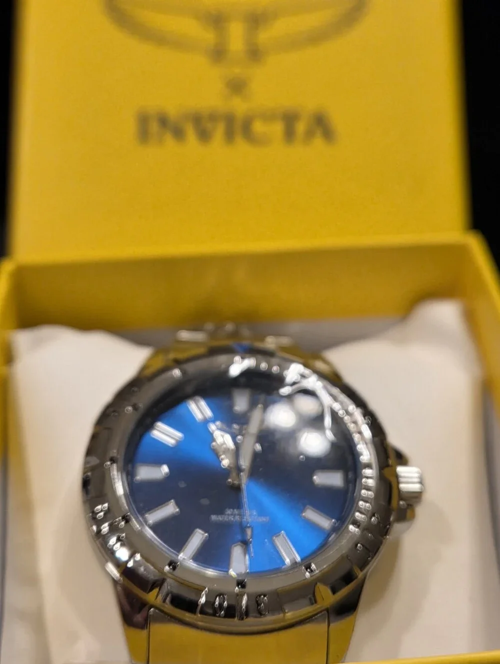 Invicta Specialty I Men's Quartz Watch 42mm Blue Dial Steel Bracelet ( NIB )